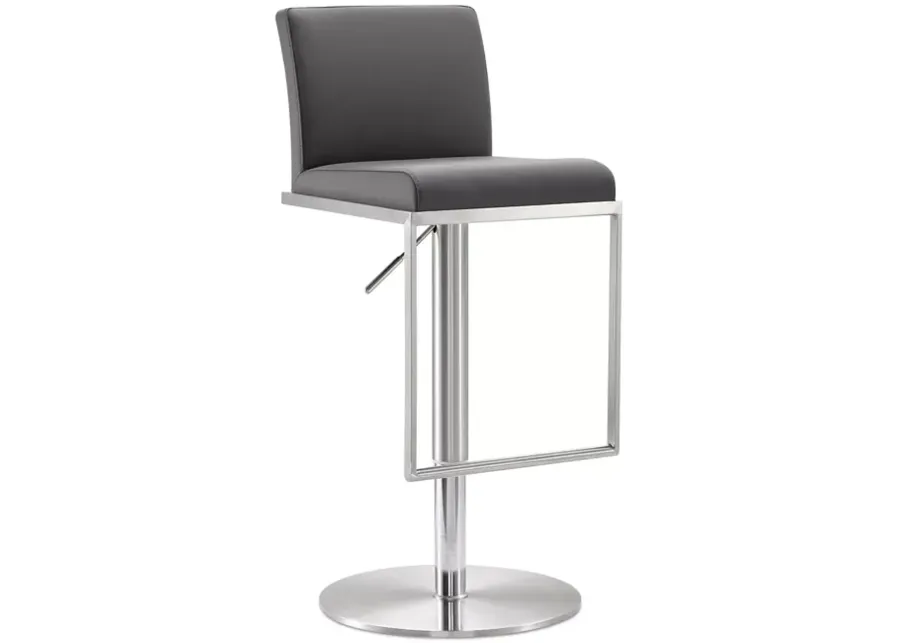 TOV Furniture Amalfi Stainless Steel Adjustable Barstool