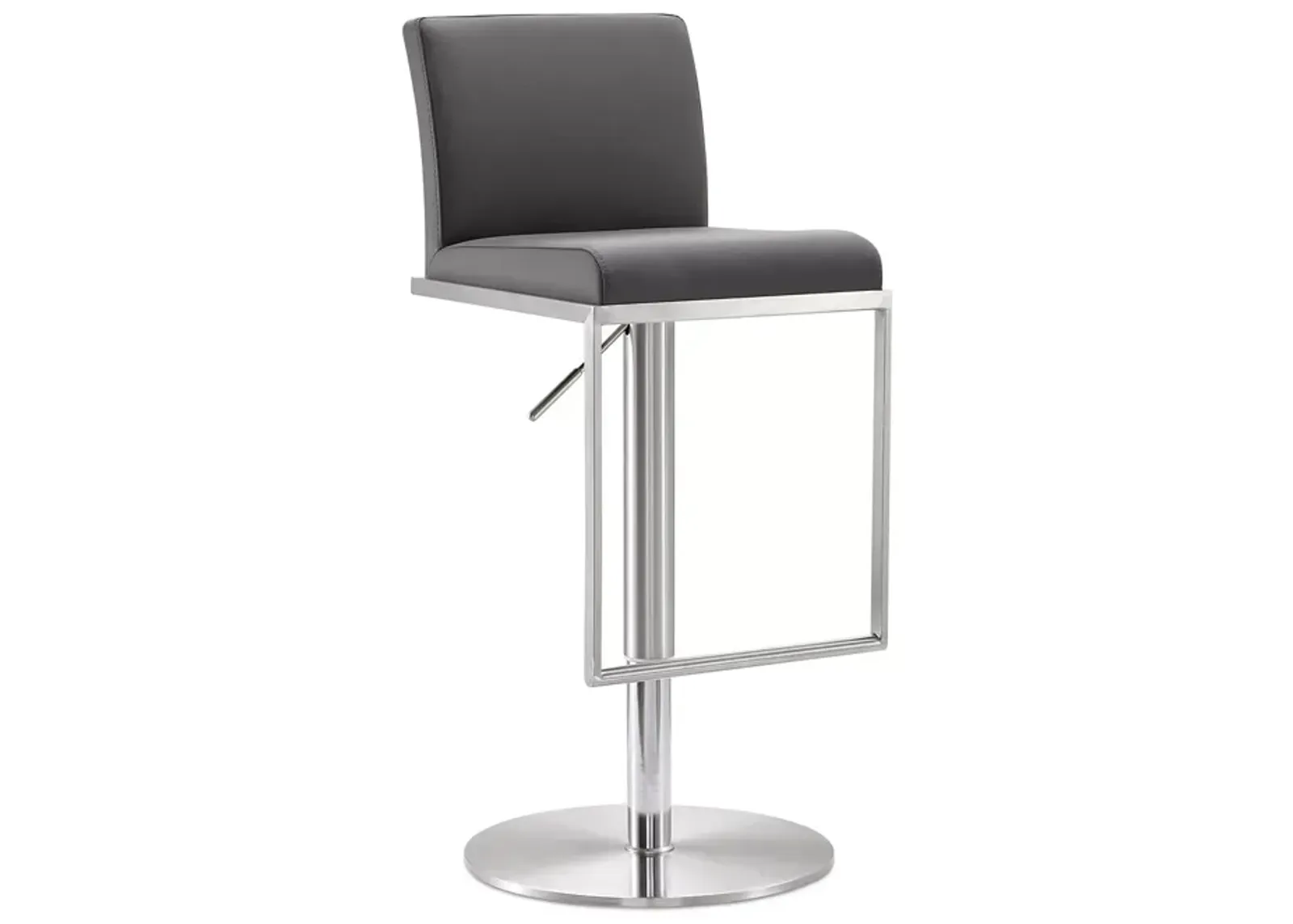 TOV Furniture Amalfi Stainless Steel Adjustable Barstool