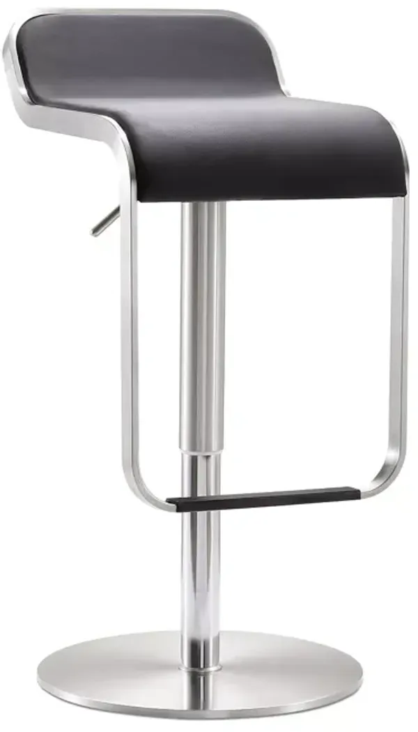 TOV Furniture Napoli Stainless Steel Adjustable Barstool