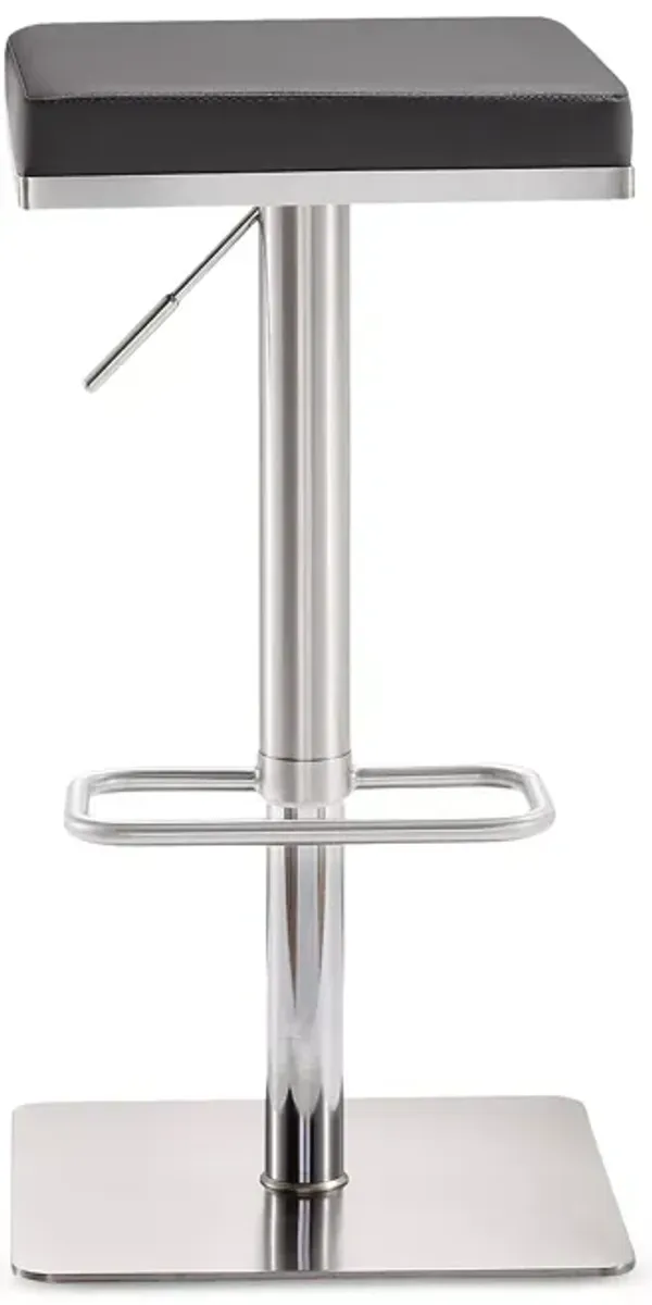 TOV Furniture Bari Stainless Steel Adjustable Barstool