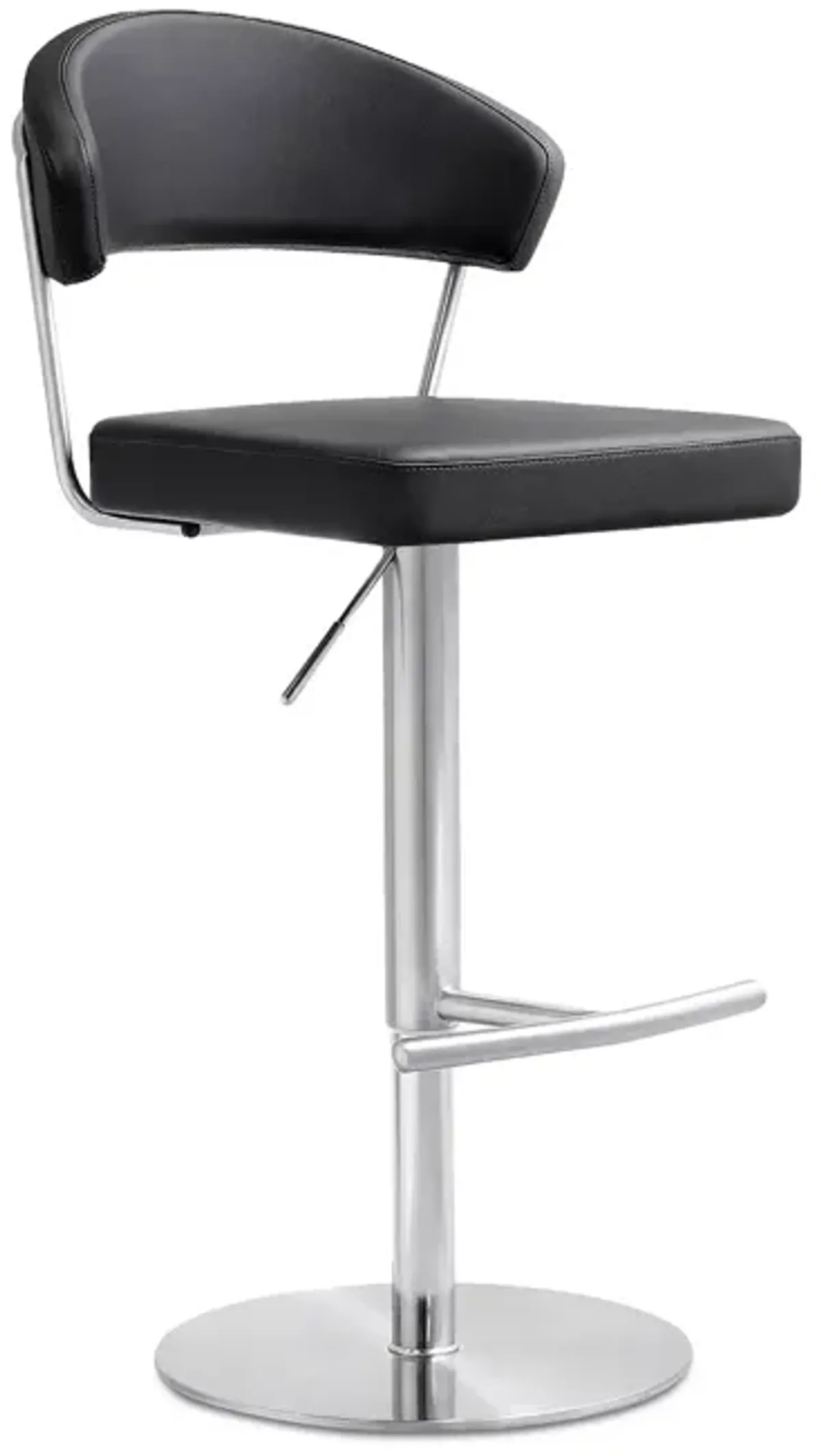 TOV Furniture Cosmo Black Stainless Steel Barstool