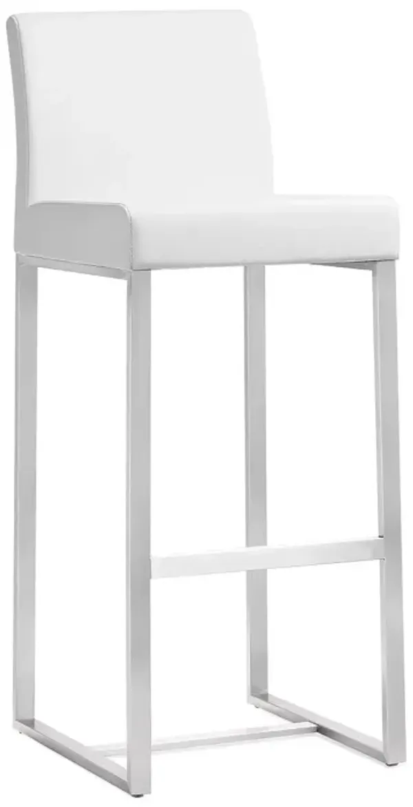 TOV Furniture Denmark Stainless Steel Barstool, Set of 2