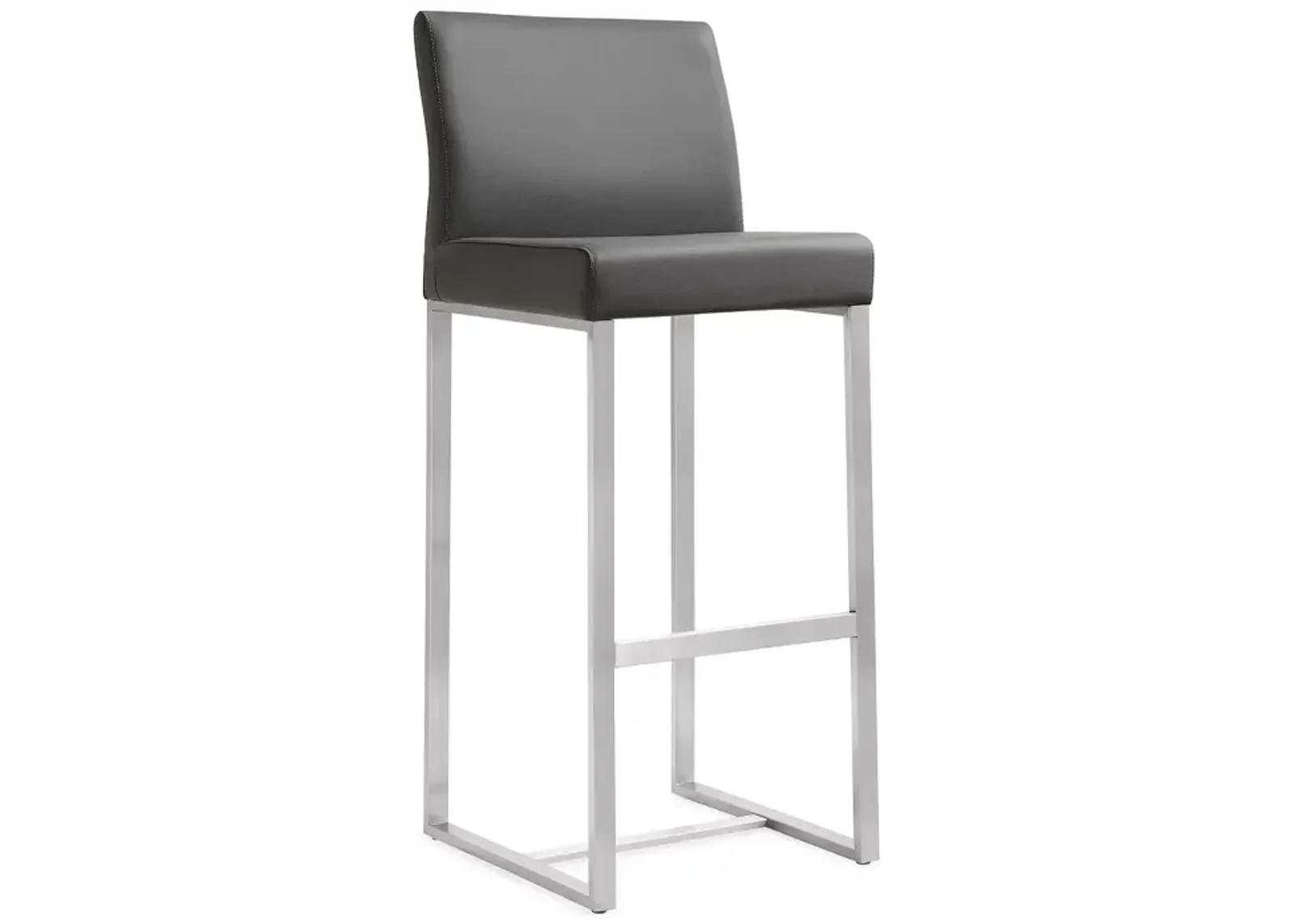 TOV Furniture Denmark Stainless Steel Barstool, Set of 2