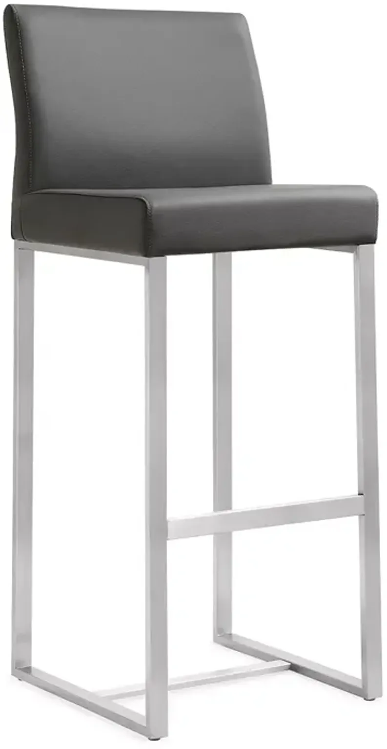 TOV Furniture Denmark Stainless Steel Barstool, Set of 2