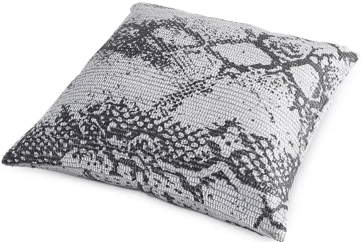 Global Views Shimmer Snake Skin Pillow, 20" x 20"