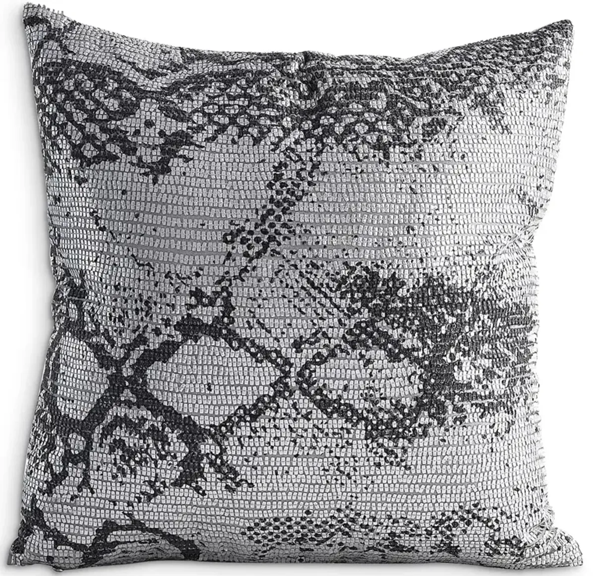 Global Views Shimmer Snake Skin Pillow, 20" x 20"