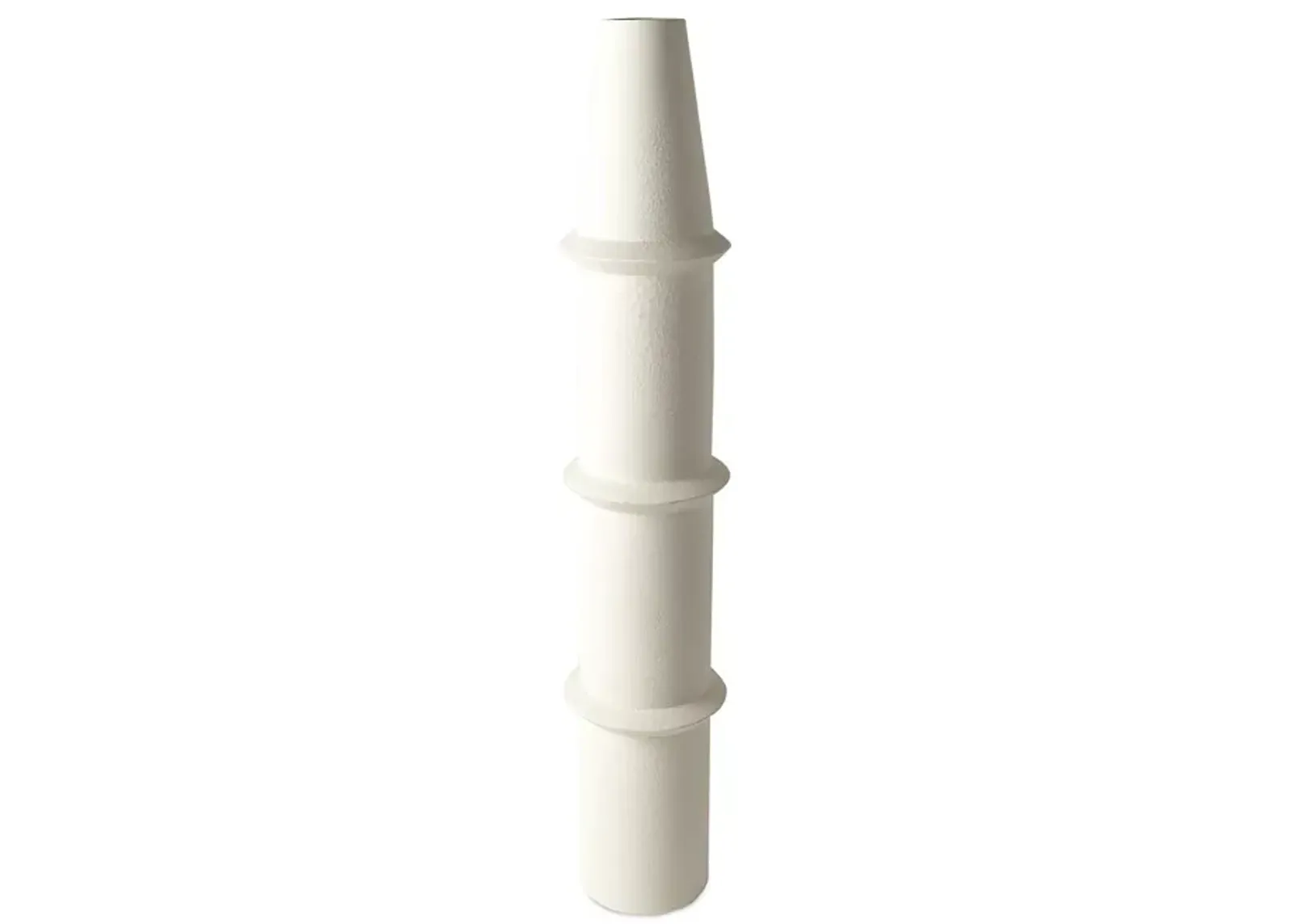 Global Views Panisse Vase in Matte White