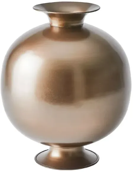 Global Views Bronzino Orb Vase in Bronze, Large