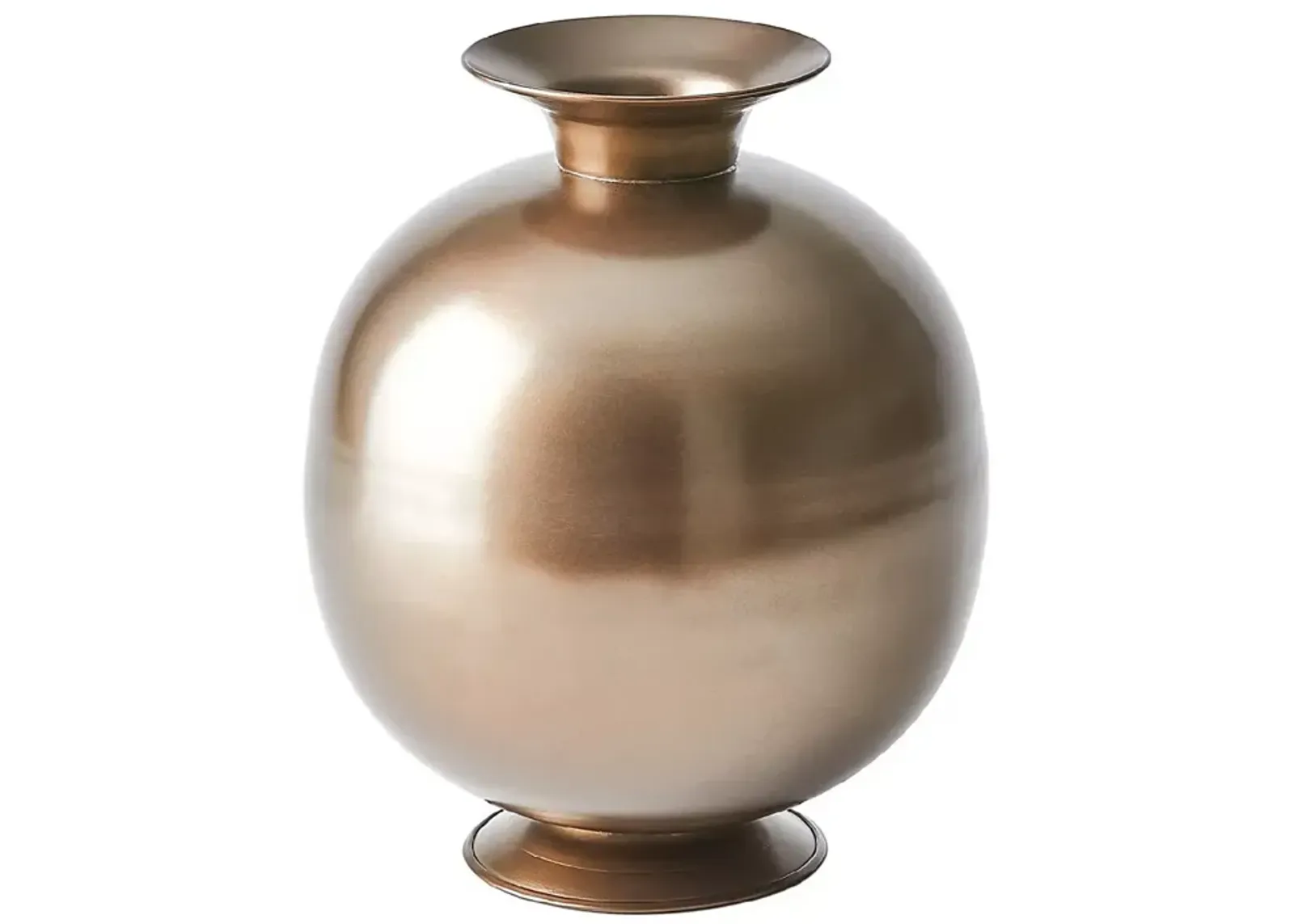 Global Views Bronzino Orb Vase in Bronze, Small