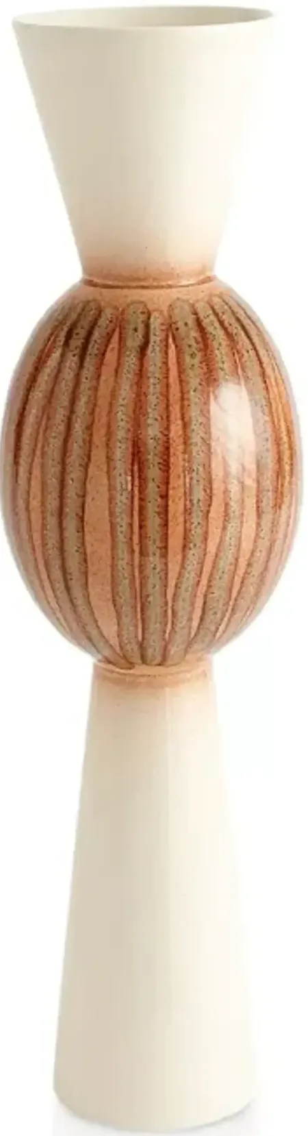 Global Views Upper Orb Sunset Stripes Vase