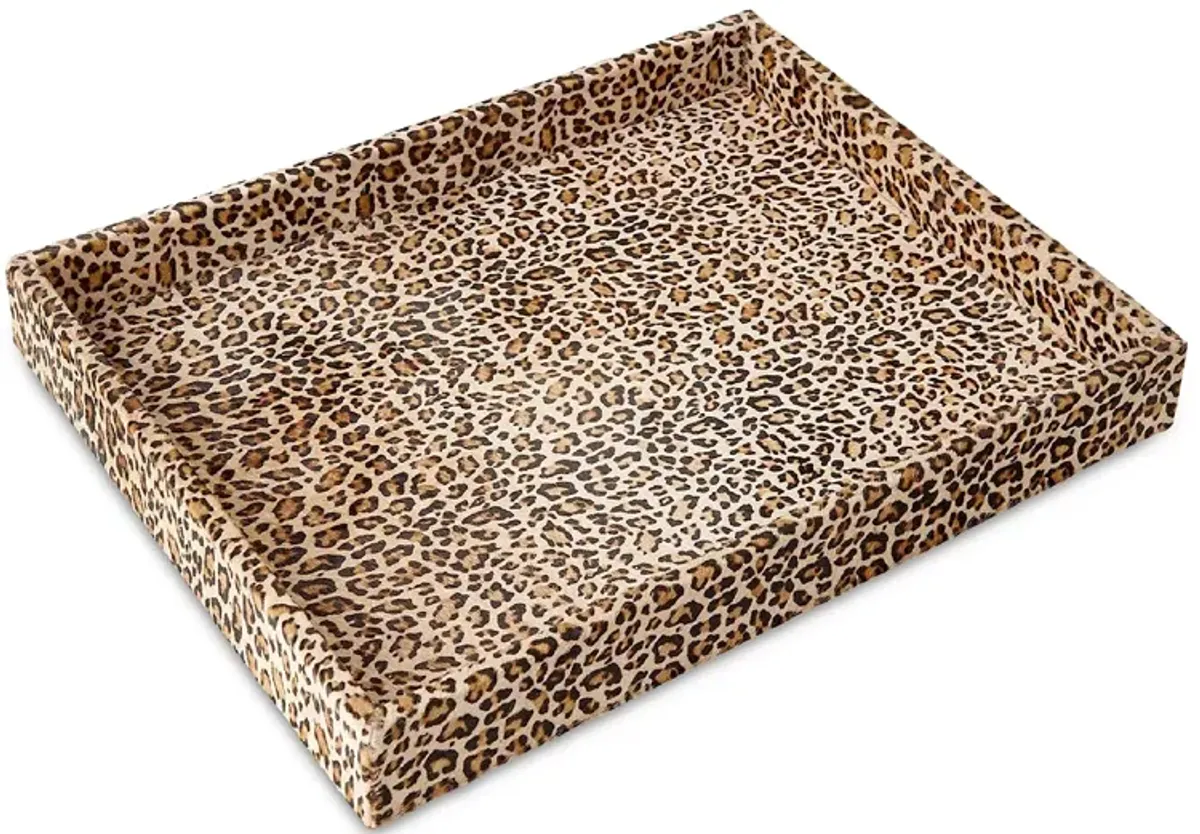 Global Views Cheetah Print Hair-on-Hide Tray