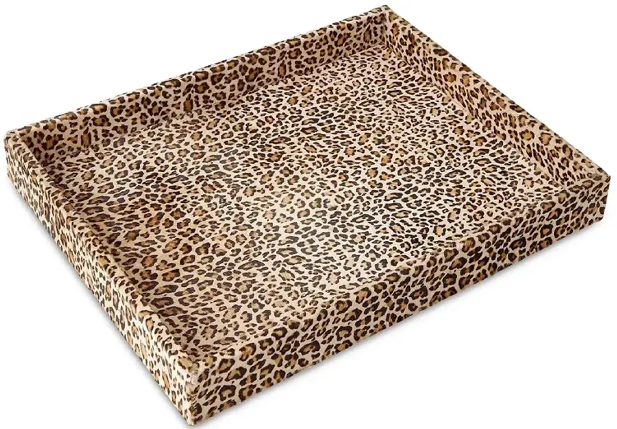 Global Views Cheetah Print Hair-on-Hide Tray