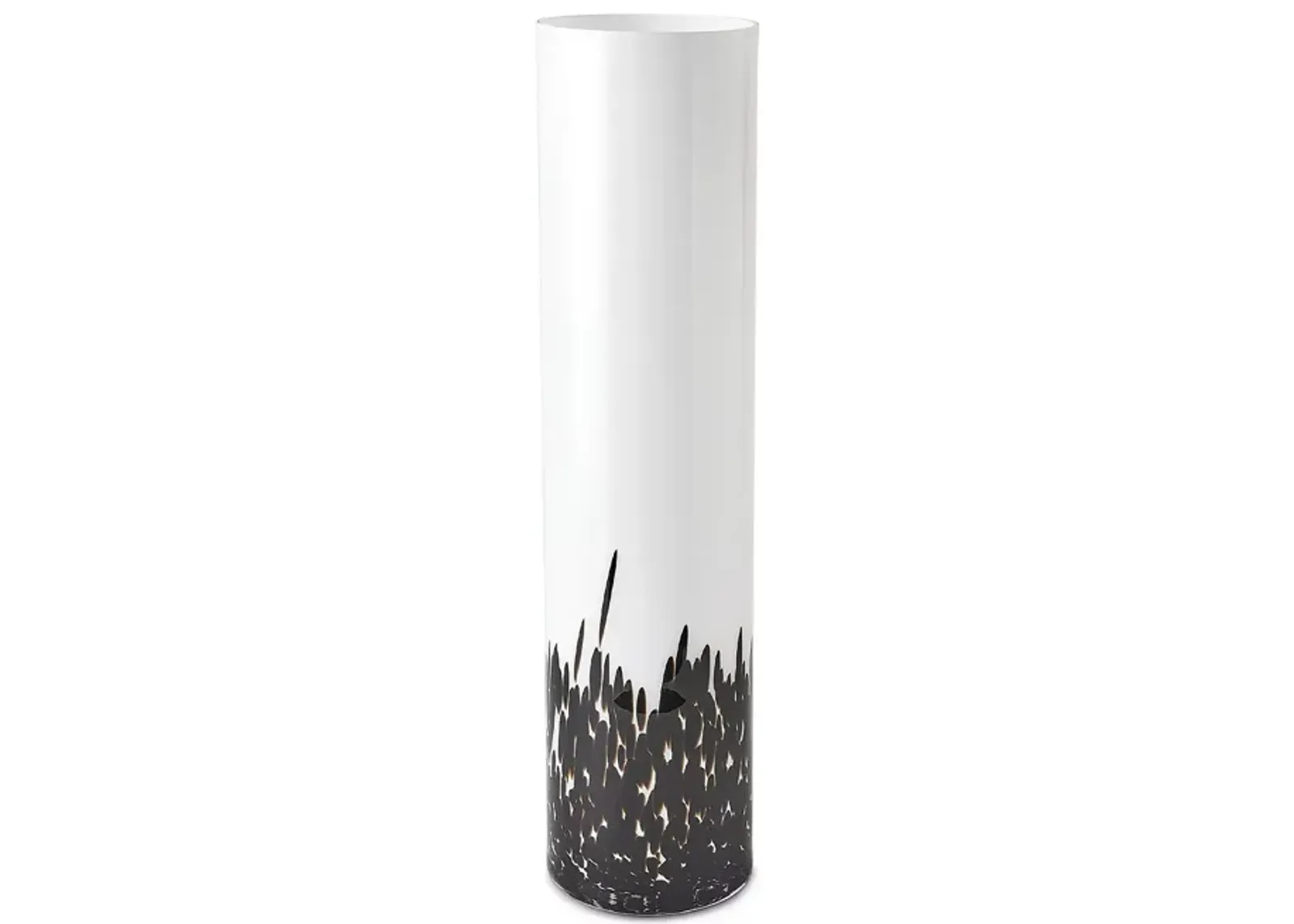 Global Views Confetti Vase in Black/White, Large