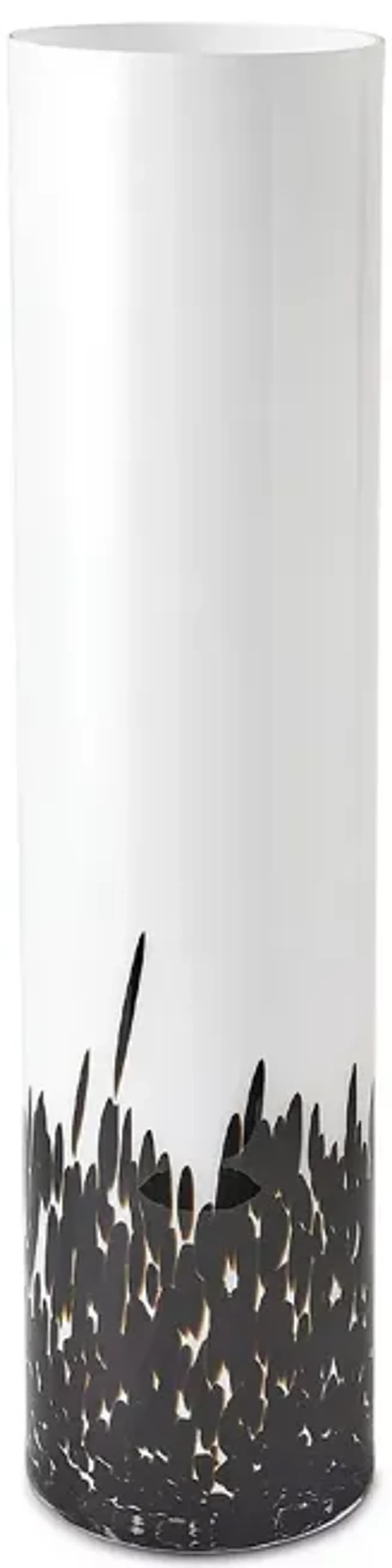 Global Views Confetti Vase in Black/White, Large