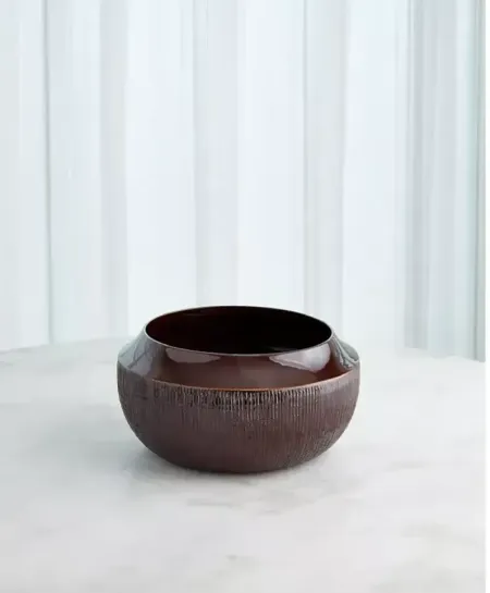 Global Views Flair Decorative Bowl, Garnet