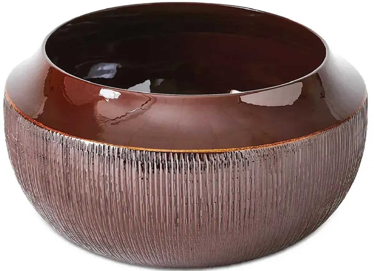 Global Views Flair Decorative Bowl, Garnet