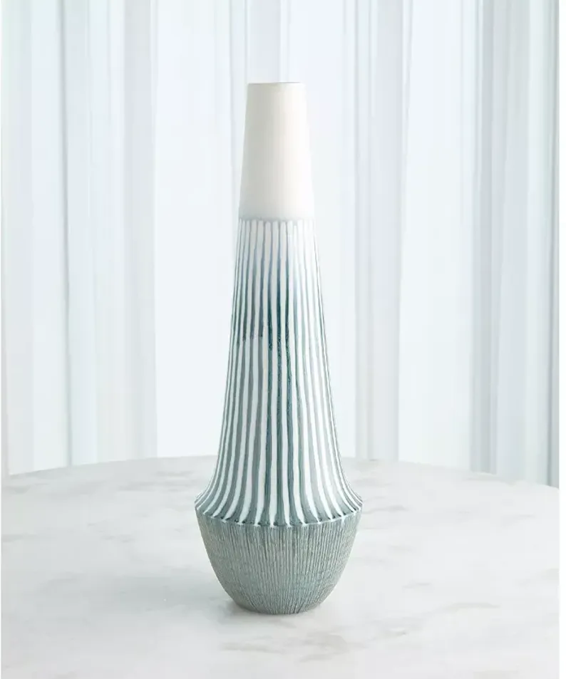 Global Views Lambs Ear Large Striped Flair Vase