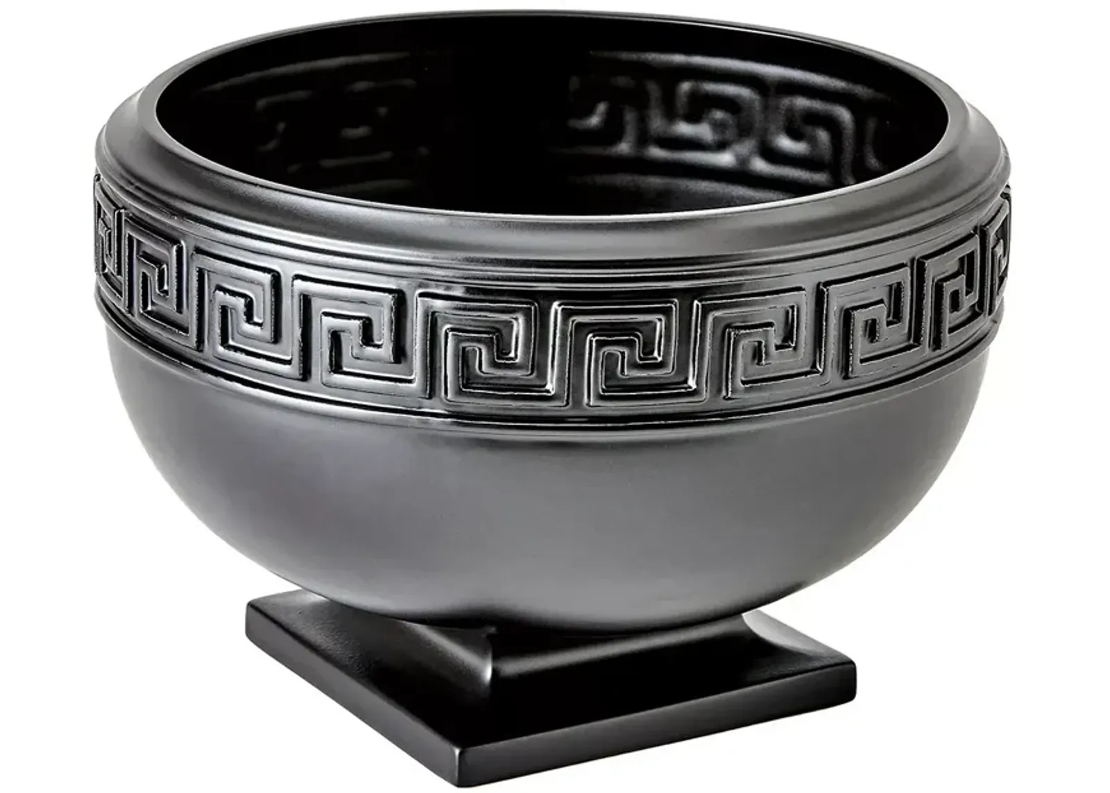 Global Views Greek Key Bowl, Black