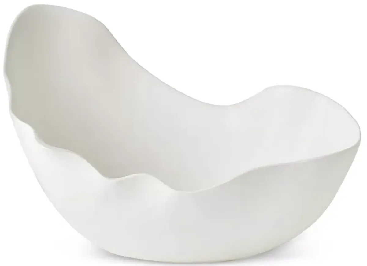 Global Views Horn Large White Matte Bowl 