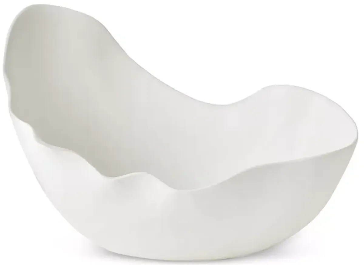 Global Views Horn Large White Matte Bowl 