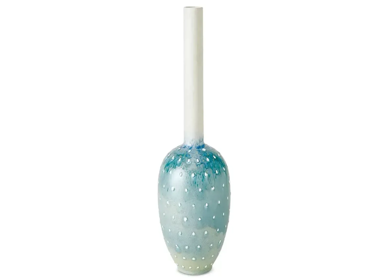 Global Views Lamb's Ear Tall Spotted Vase