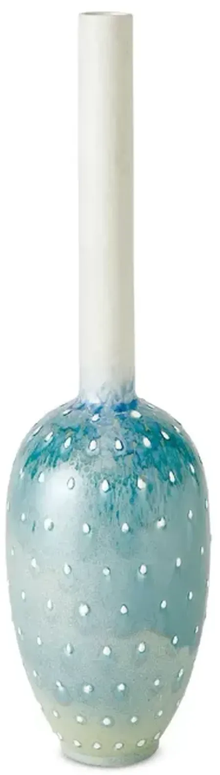 Global Views Lamb's Ear Tall Spotted Vase