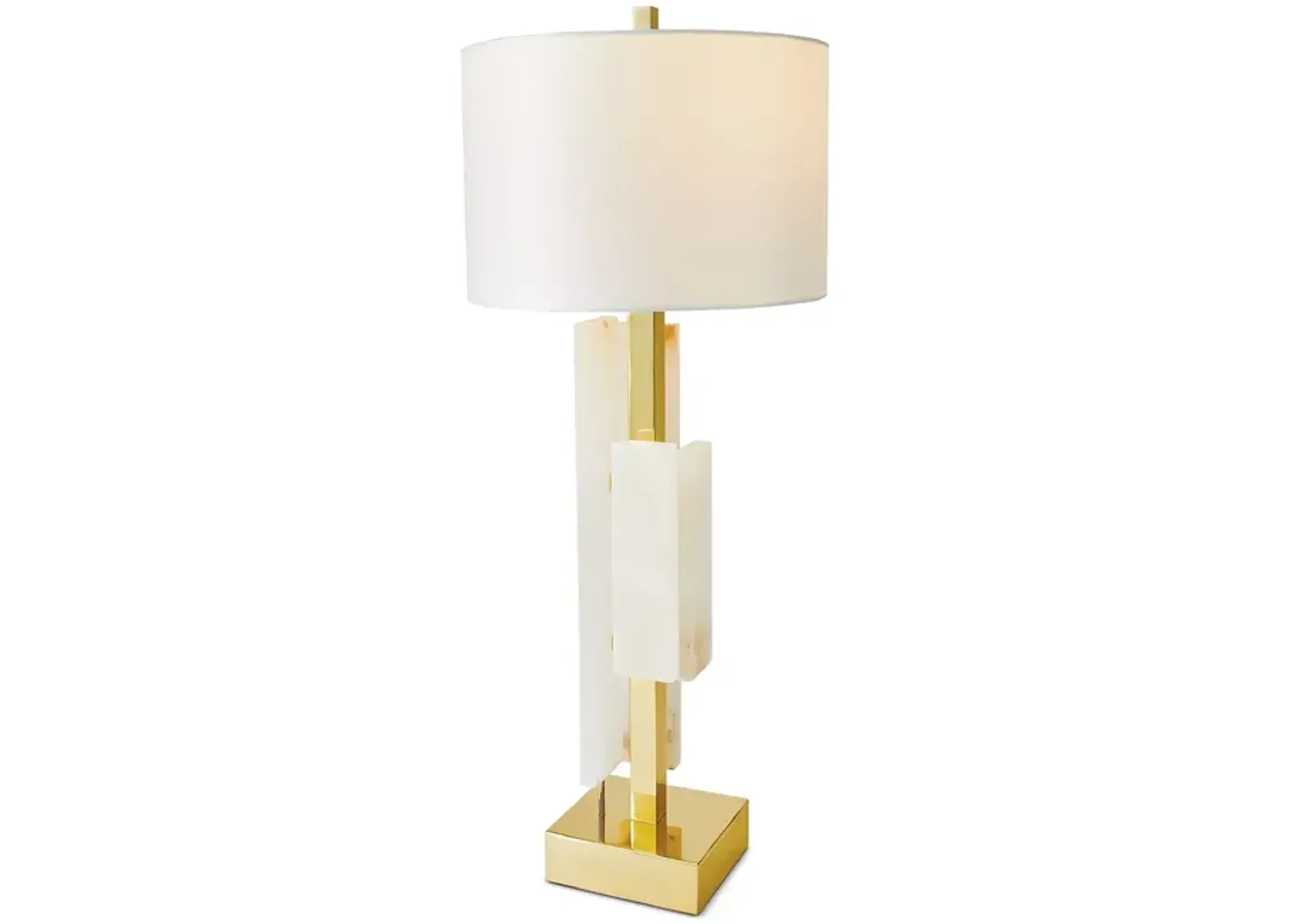 Global Views Posh Block Table Lamp