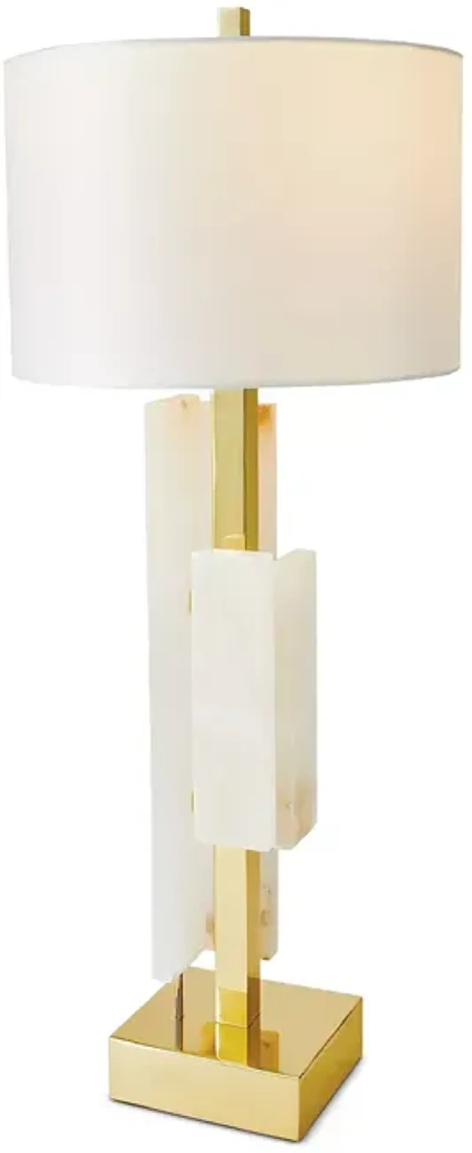 Global Views Posh Block Table Lamp