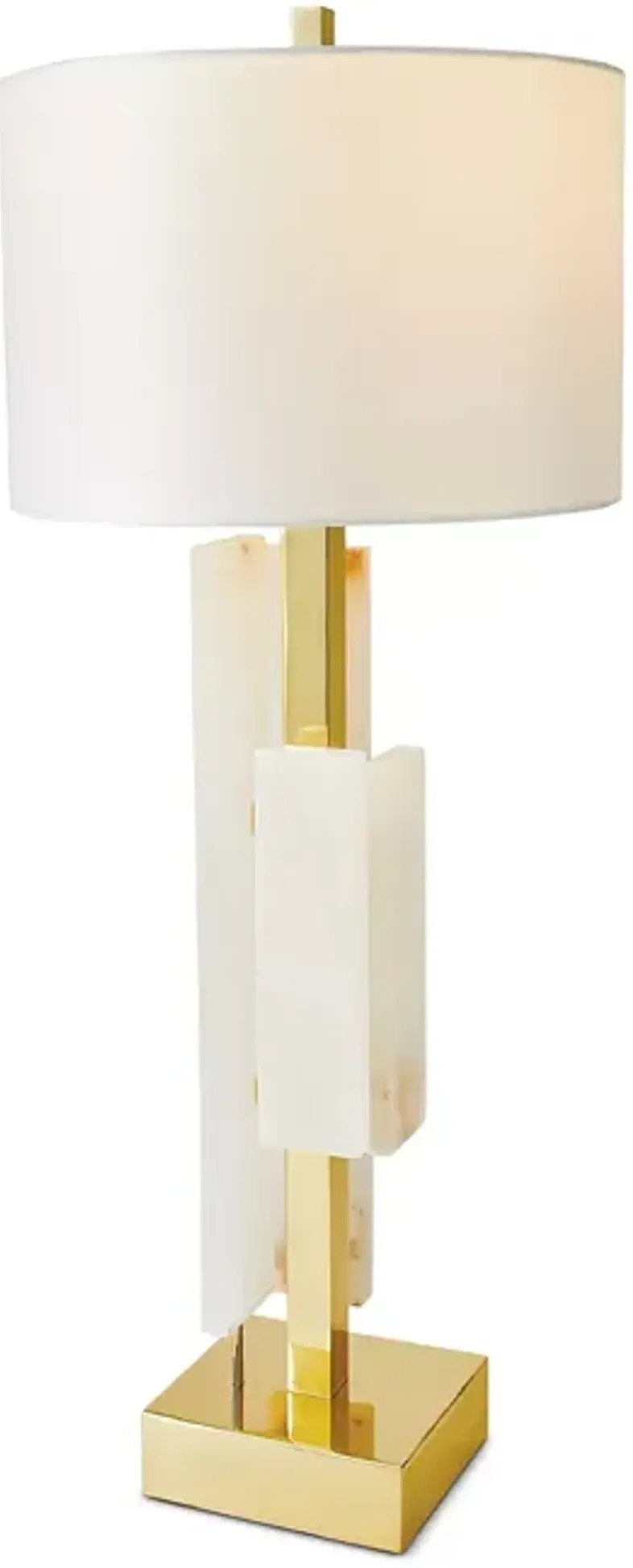 Global Views Posh Block Table Lamp