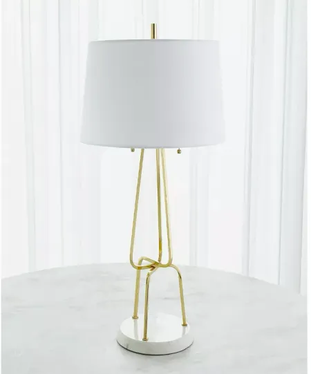 Global Views Intersecting Lamp, Brass