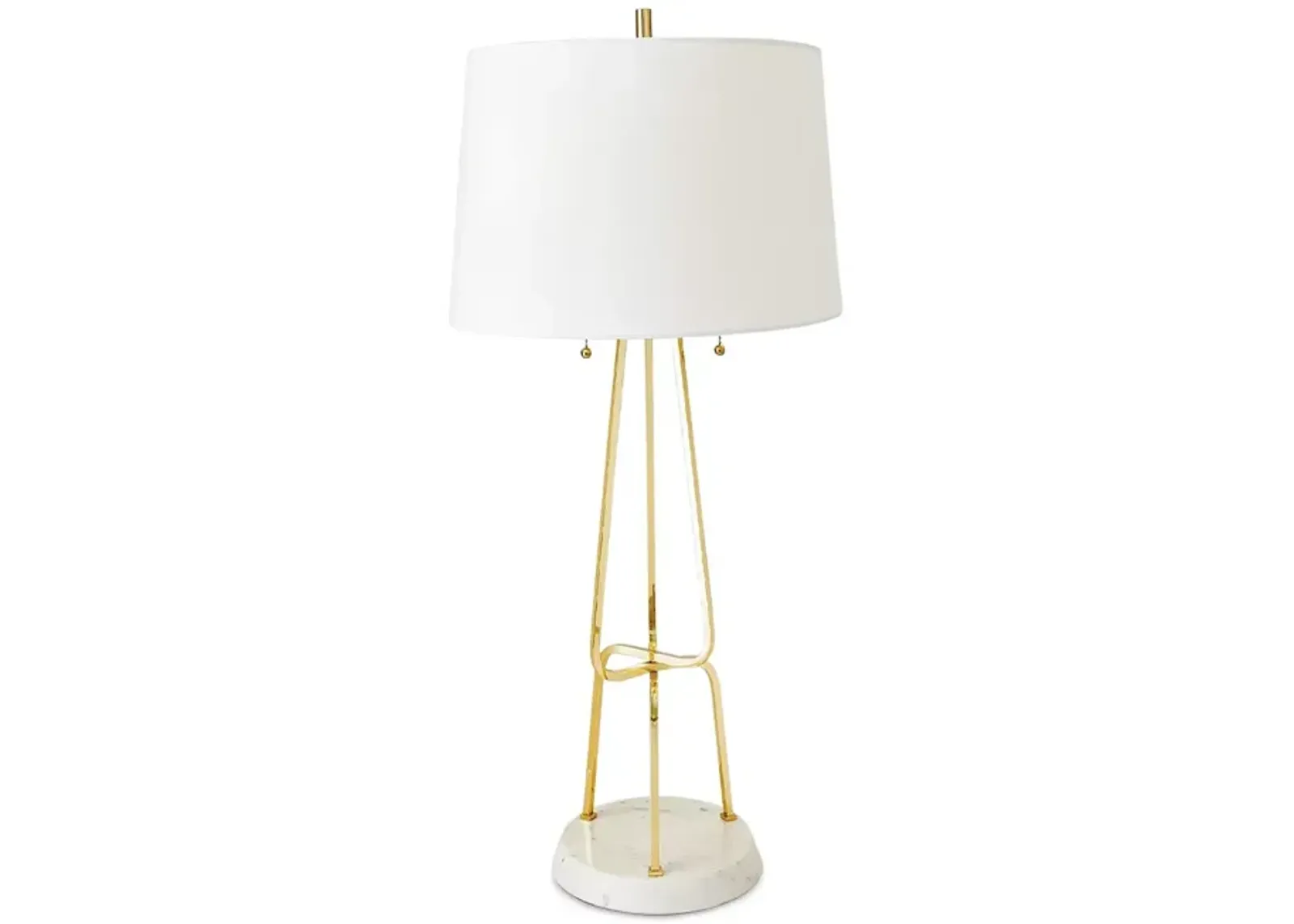 Global Views Intersecting Lamp, Brass