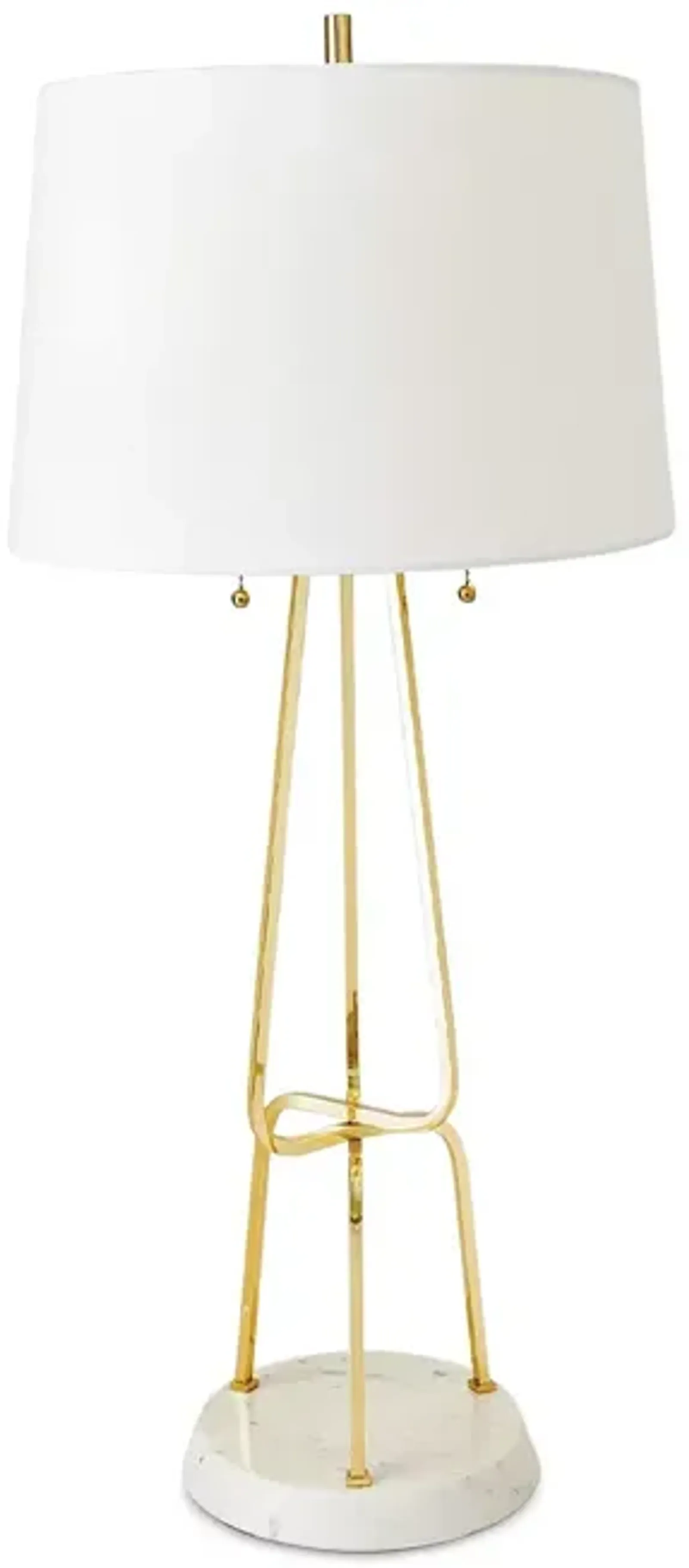 Global Views Intersecting Lamp, Brass