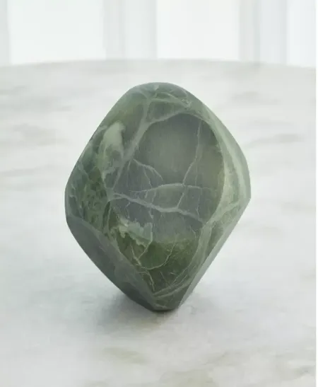 Global Views Square Alabaster Green Object 