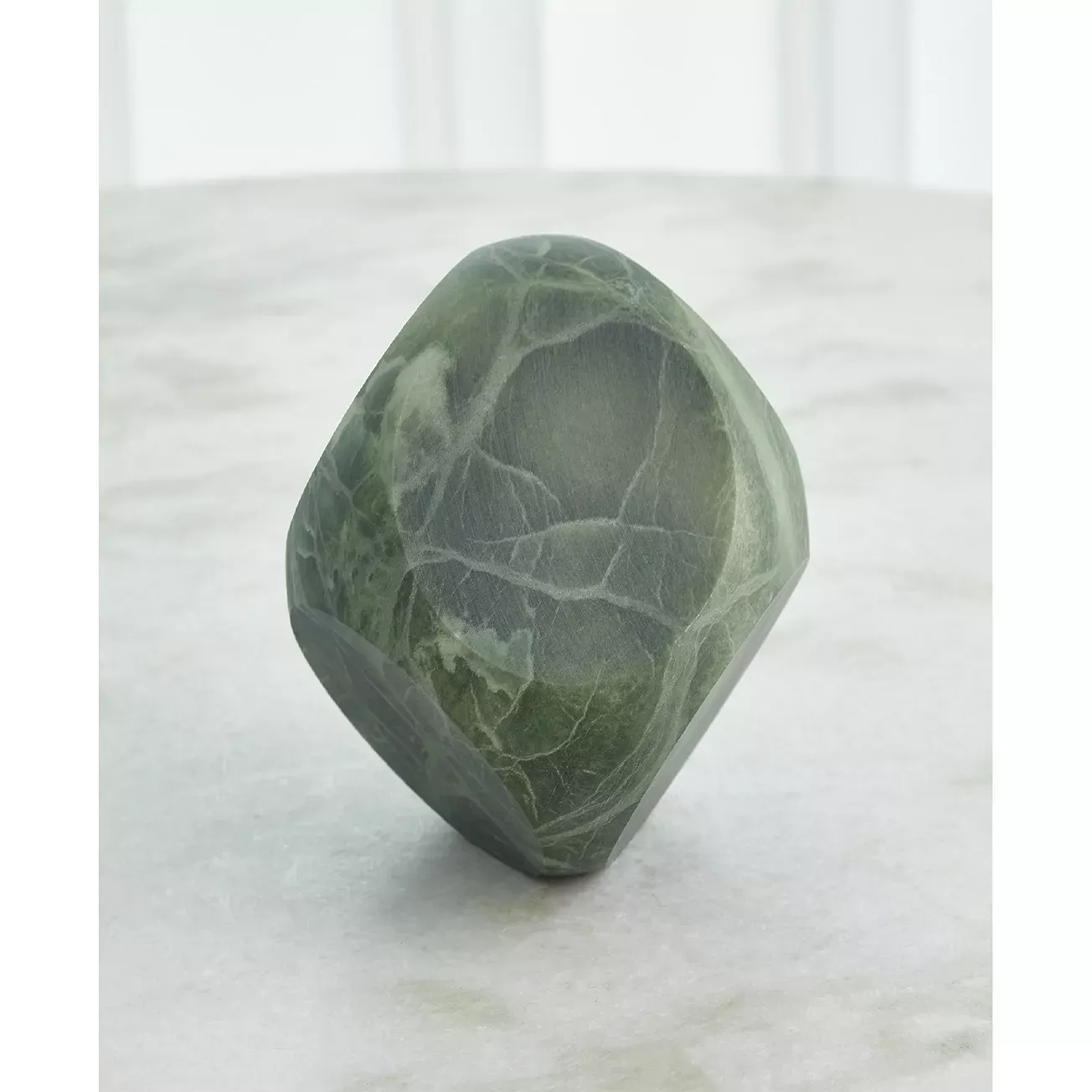 Global Views Square Alabaster Green Object 