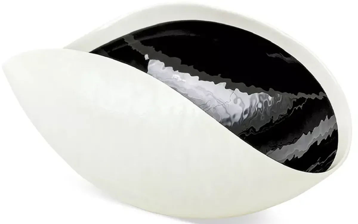 Global Views Ebony & Ivory Bowl, Large