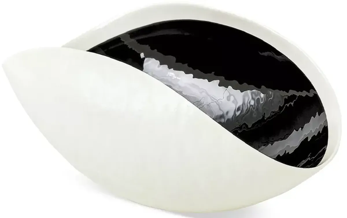 Global Views Ebony & Ivory Bowl, Large