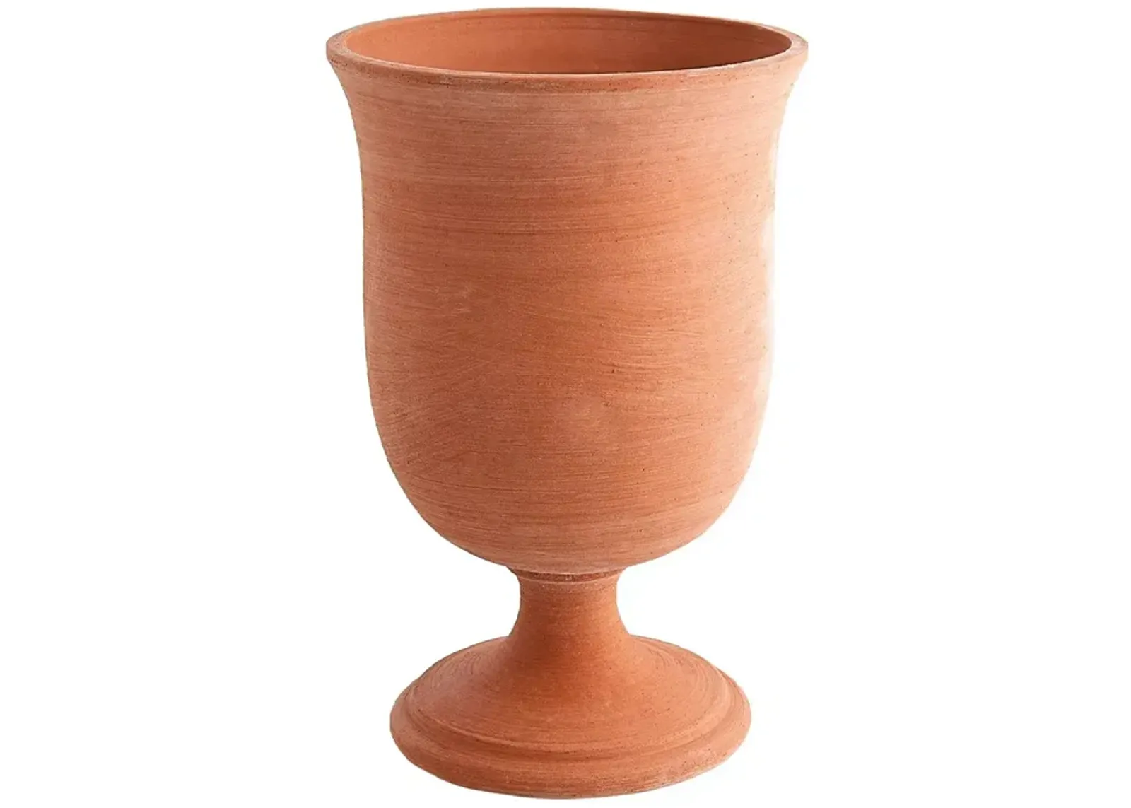 Global Views Villa Chalice Vase Terracotta, Large