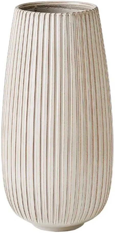 Global Views Vertical Ribbed Vase, Large