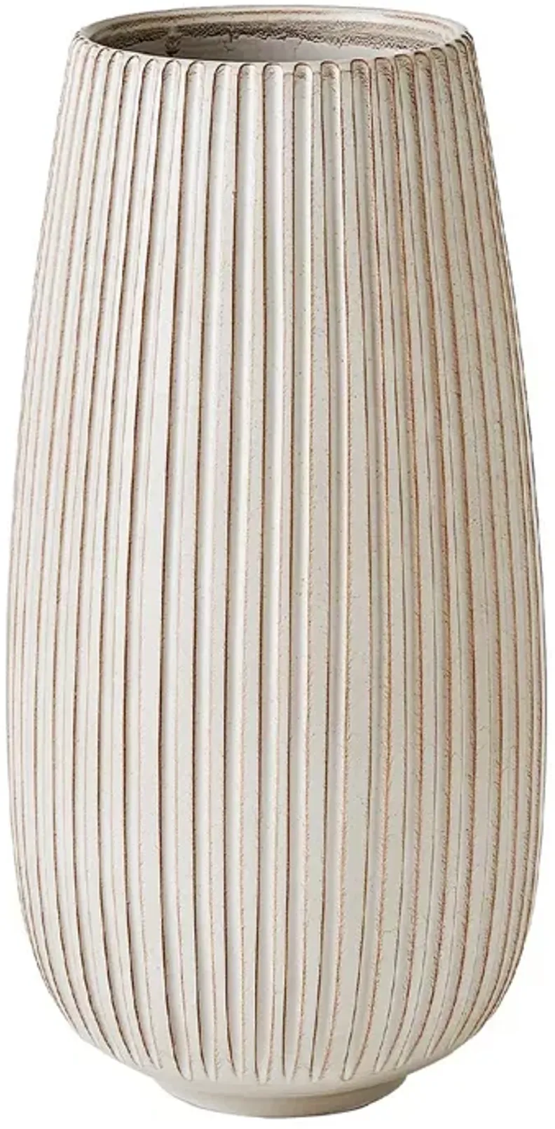 Global Views Vertical Ribbed Vase, Large