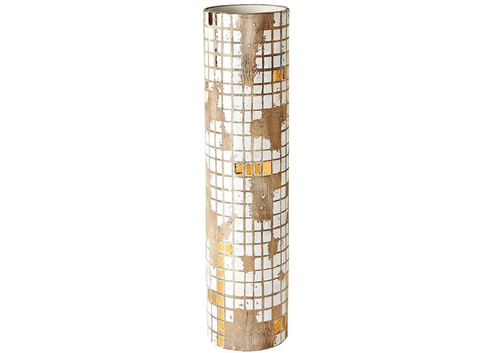 Global Views Golden Mosaic Vase, Large