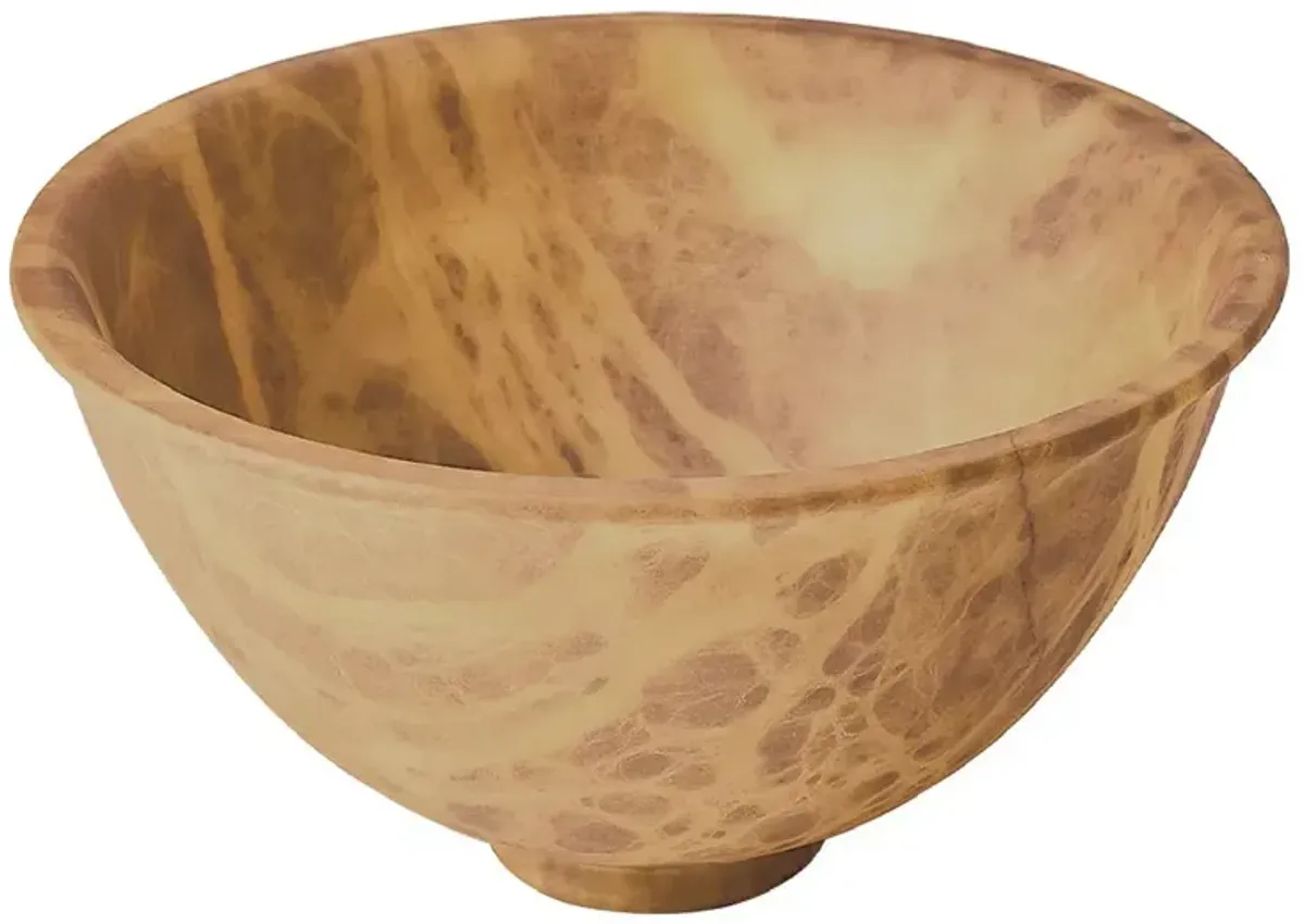 Global Views Oiled Alabaster Bowl Agate, Large