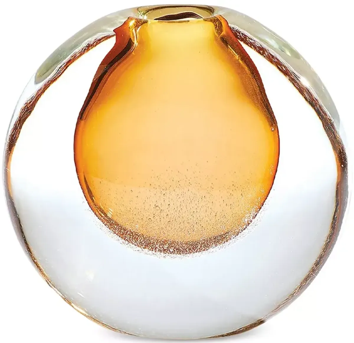 Global Views Amber Bubble Vase, Small