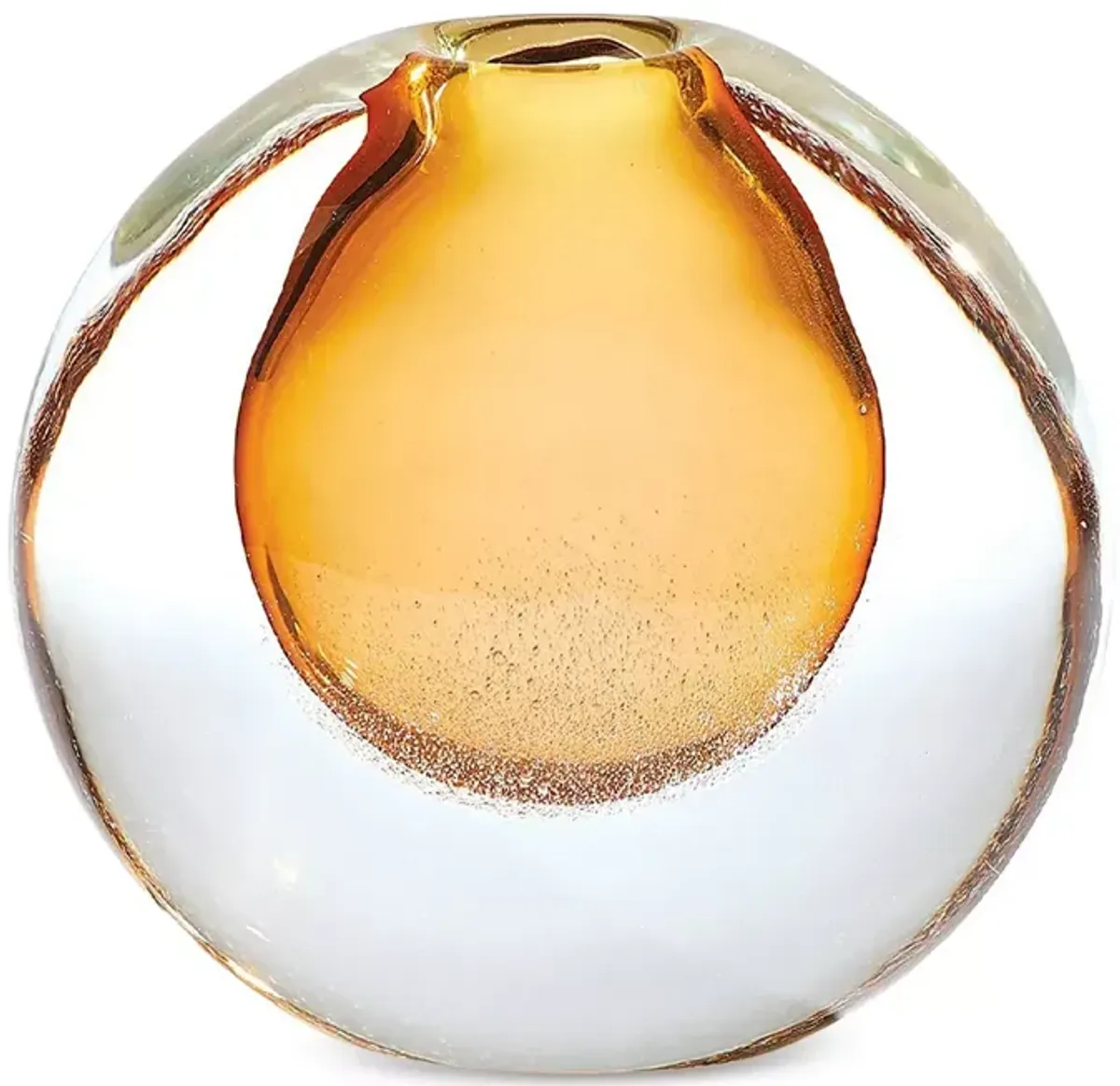 Global Views Amber Bubble Vase, Small