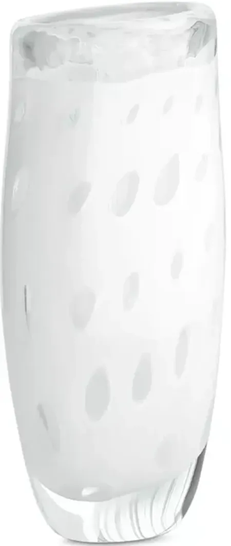 Global Views Netted Vase in White