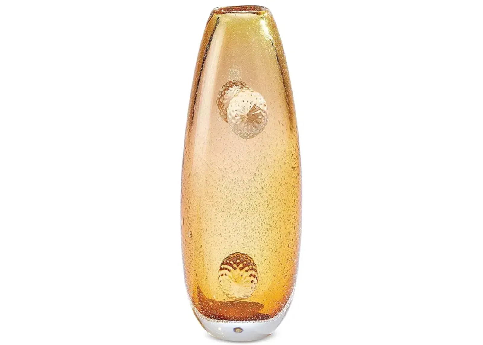 Global Views Pom Pom Vase in Amber