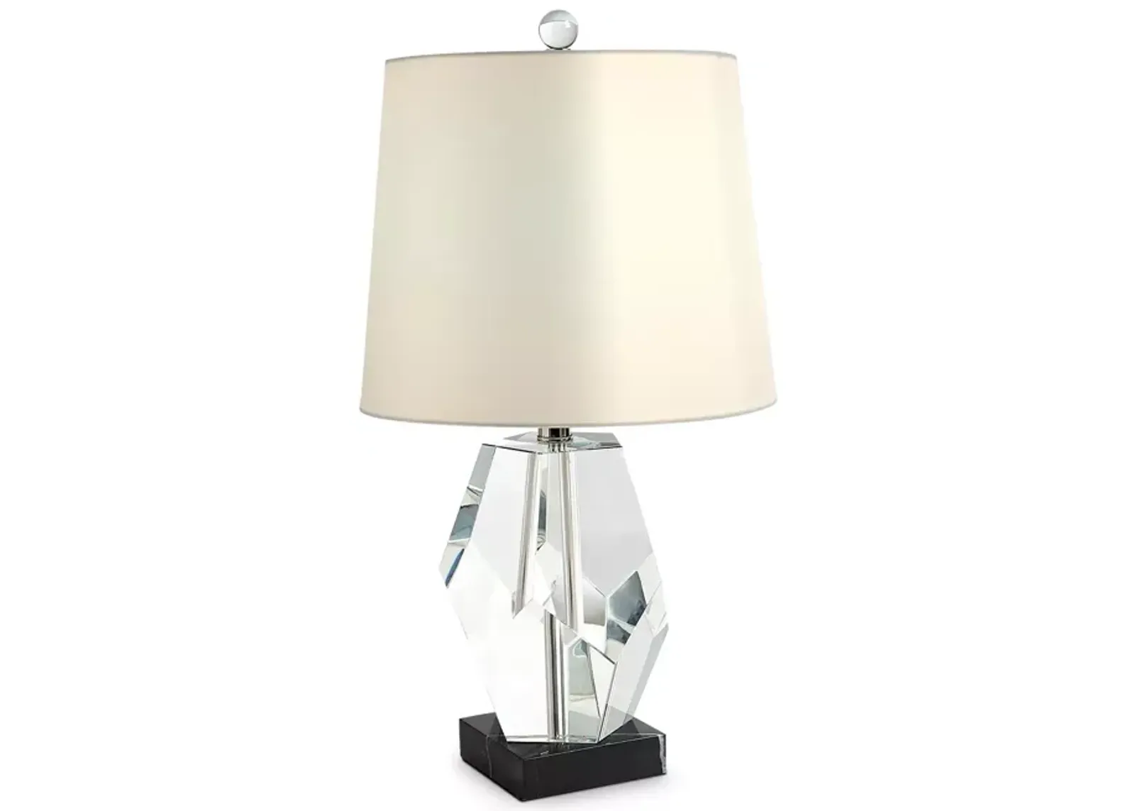 Global Views Single Facet Block Lamp