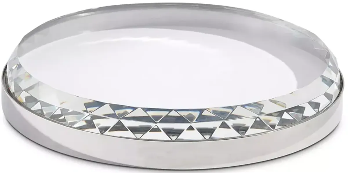 Global Views Banded Crystal Tray