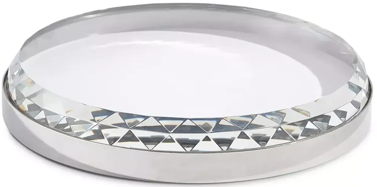 Global Views Banded Crystal Tray