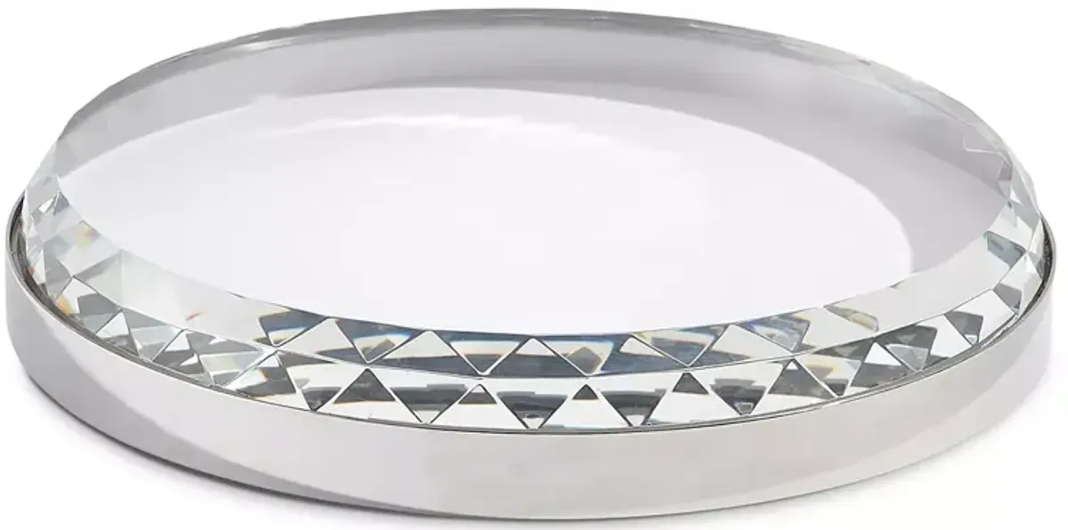 Global Views Banded Crystal Tray