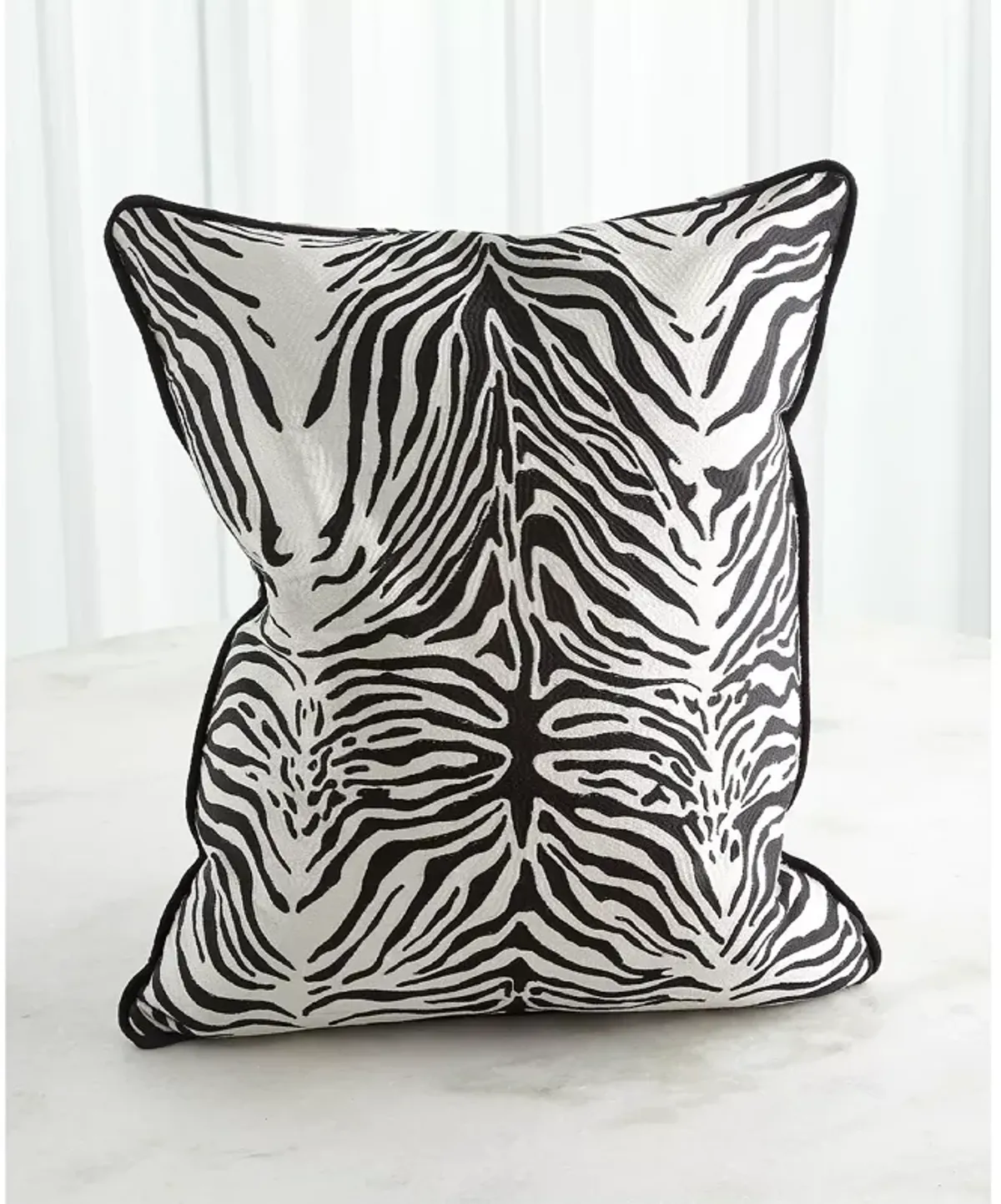 Global Views Zebra Decorative Pillow, 20" x 20"